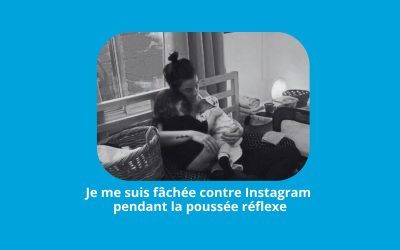 38. Je me suis fâchée contre Instagram pendant la poussée réflexe